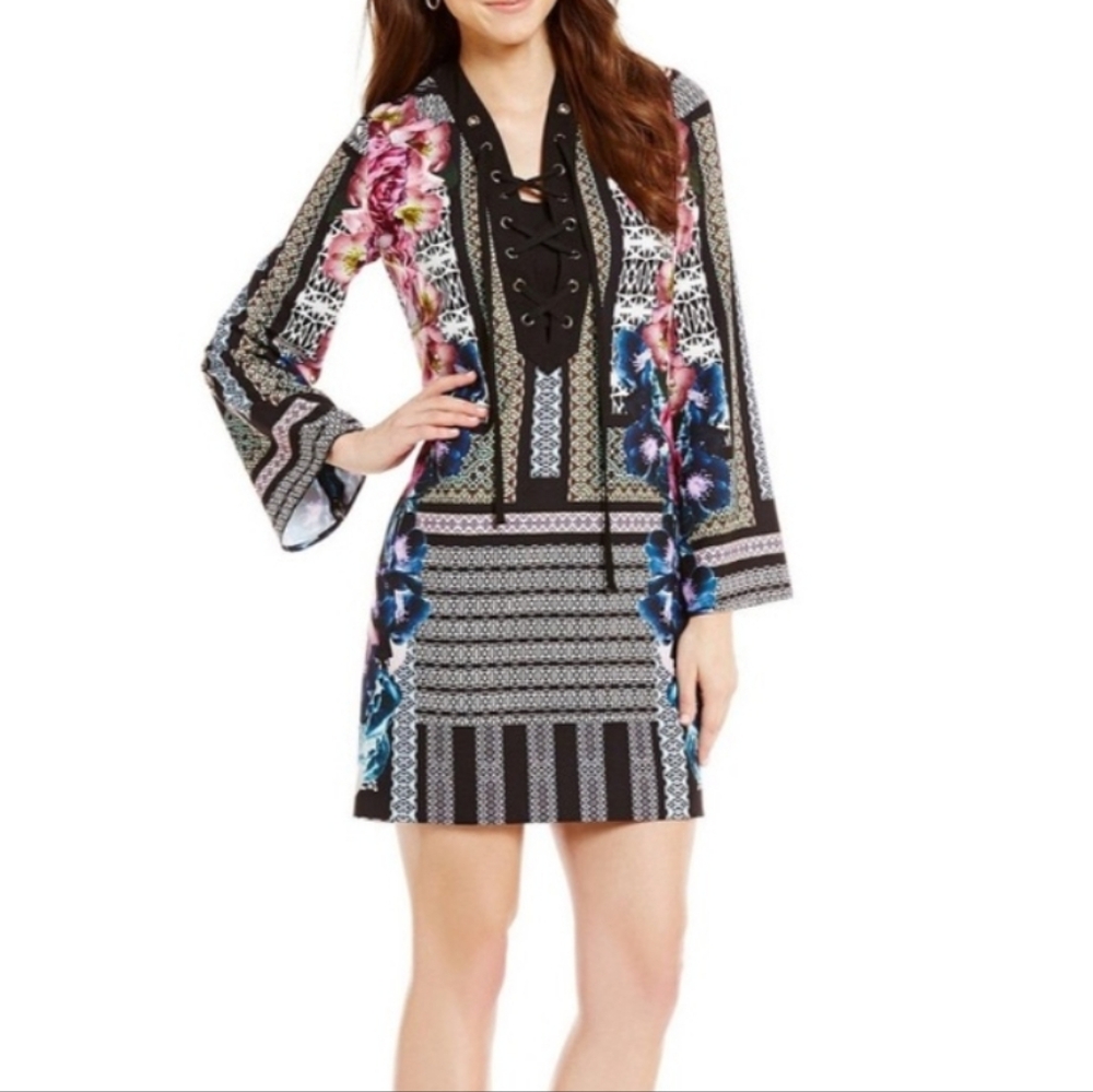 Antonio Melani Jane Floral Black Dress - Picture 5 of 5